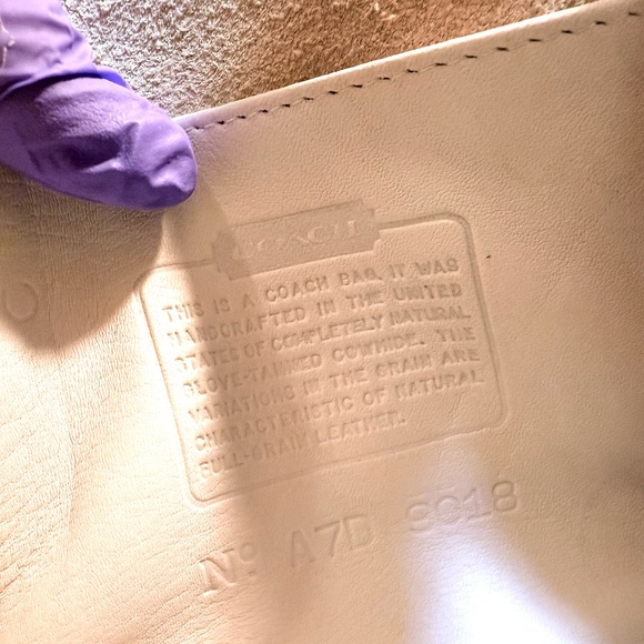 COACH vintage EMMIE white bag🔥9018 stunner - Picture 12 of 14